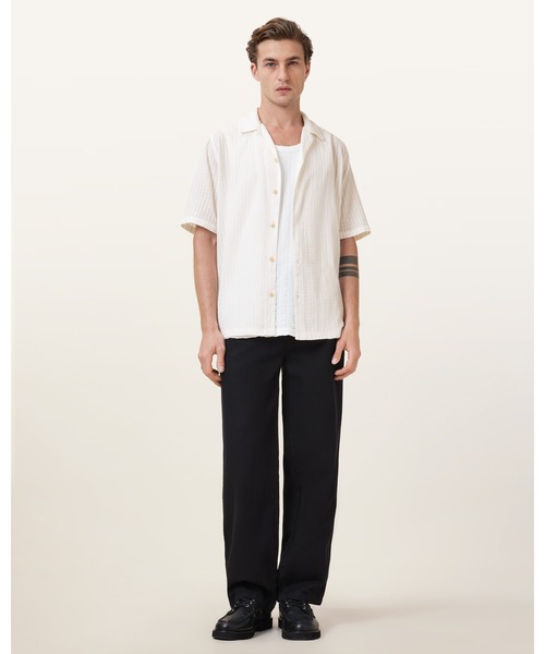 ALLSAINTS(オールセインツ)の「SHAW SHORT SLEEVE SHIRT | SHAW 半袖 シャツ(シャツ/ブラウス・メンズ・ホワイト・S/M/L/XS)」の4枚目の写真