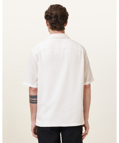 ALLSAINTS(オールセインツ)の「SHAW SHORT SLEEVE SHIRT | SHAW 半袖 シャツ(シャツ/ブラウス・メンズ・ホワイト・S/M/L/XS)」の7枚目の写真