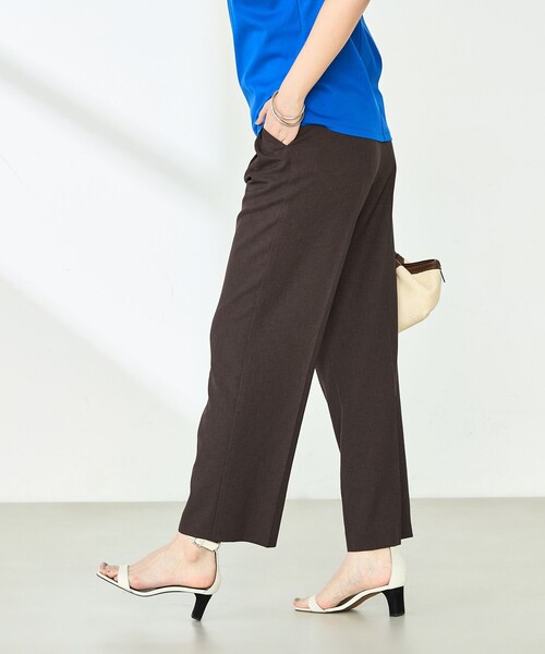 NOLLEY’S（ノーリーズ）の「【PR林☆別注カラーあり】ウォッシャブルツイルストレッチ愛されワイドパンツ（その他パンツ・レディース・キナリ/オリーブ/チャコールグレー/ベージュ/ブラウン/ピンク/ブラック・34/36/38/40）」の17枚目の写真