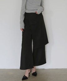 Mili affinity（ミリアフィニティー）の「ラップスカート付きレイヤードパンツ（スラックス）」