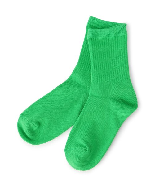 BREEZE(ブリーズ)の「カラフルソックス(ソックス/靴下・キッズ・ライム/ピンク/イエロー/オレンジ/ブルー・15 /18/21)」の1枚目の写真