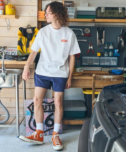 UN-FILLED(アンフィルド)の「mt9704- GERBERA MECHANIC HEAVY WEIGHT T-SHIRT Tシャツ(Tシャツ/カットソー・メンズ・ホワイト/サンドベージュ・XL/M/L)」の6枚目の写真