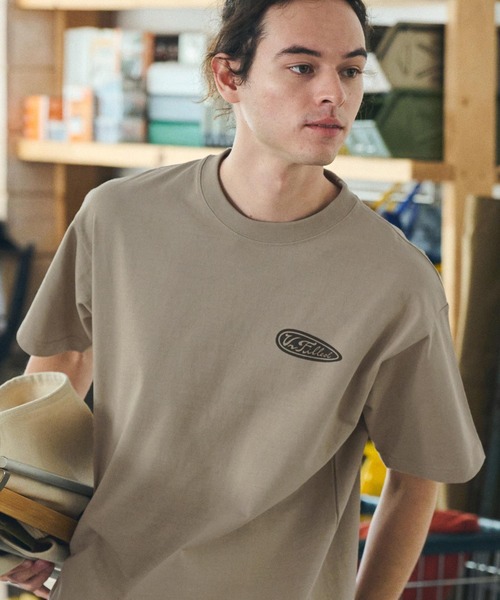 UN-FILLED(アンフィルド)の「mt9704- GERBERA MECHANIC HEAVY WEIGHT T-SHIRT Tシャツ(Tシャツ/カットソー・メンズ・ホワイト/サンドベージュ・XL/M/L)」の8枚目の写真