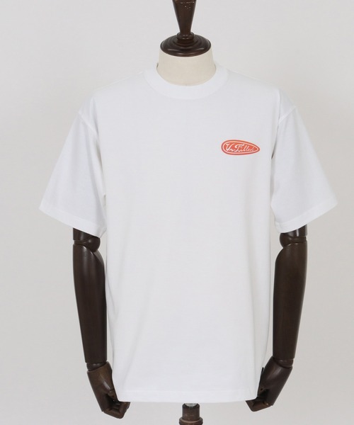 UN-FILLED(アンフィルド)の「mt9704- GERBERA MECHANIC HEAVY WEIGHT T-SHIRT Tシャツ(Tシャツ/カットソー・メンズ・ホワイト/サンドベージュ・XL/M/L)」の15枚目の写真