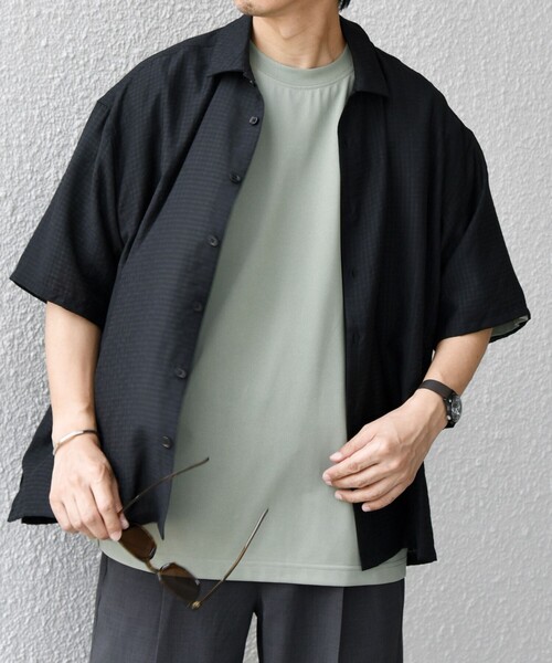 セール】SHIPS any:〈洗濯機可能〉ミニ チェック レギュラーカラー