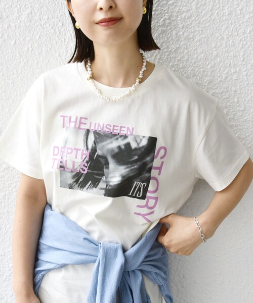セール】【WEB限定】フォト 刺繍 TEE（Tシャツ/カットソー