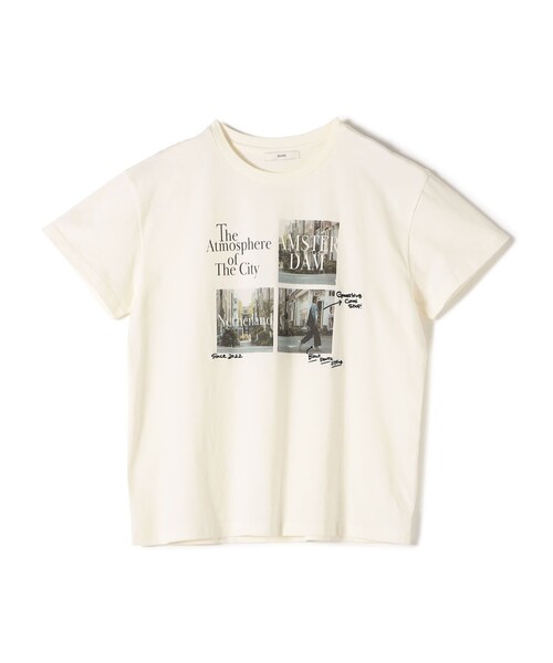 ＊7/4まで戎柊翔＊ naptime 刺繍T-SHIRTS-WHITE セール】【WEB限定】フォト 刺繍 TEE（Tシャツ/カットソー