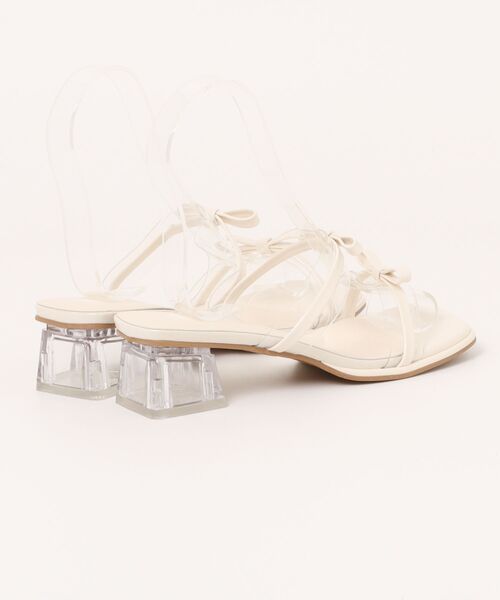 shoes365(シューズスリーシックスファイヴ)の「【shoes 365】クリアストラップスクエアトゥミュール (SS)(サンダル・レディース・オフホワイト/シルバー・24.5/25.0cm/24.0cm/23.5cm/23.0cm/22.5cm)」の10枚目の写真