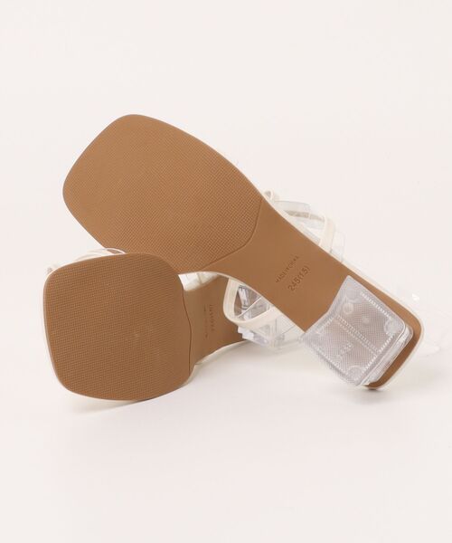 shoes365(シューズスリーシックスファイヴ)の「【shoes 365】クリアストラップスクエアトゥミュール (SS)(サンダル・レディース・オフホワイト/シルバー・24.5/25.0cm/24.0cm/23.5cm/23.0cm/22.5cm)」の11枚目の写真