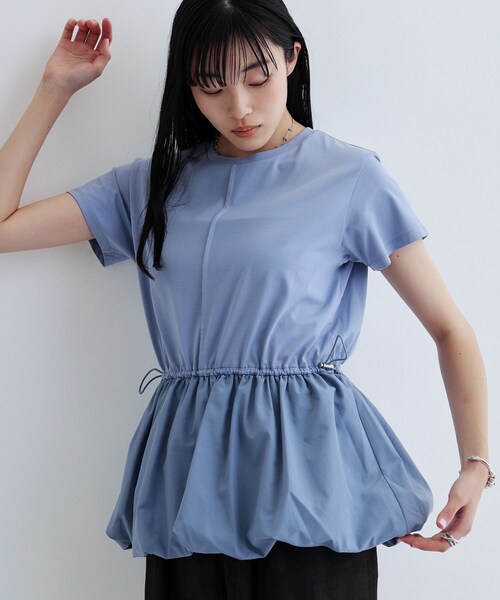 GALLEST（ギャレスト）の「スピンドルペプラムカットソー（Tシャツ/カットソー・レディース・ライトブルー/ブラック/ホワイト・38）」の10枚目の写真