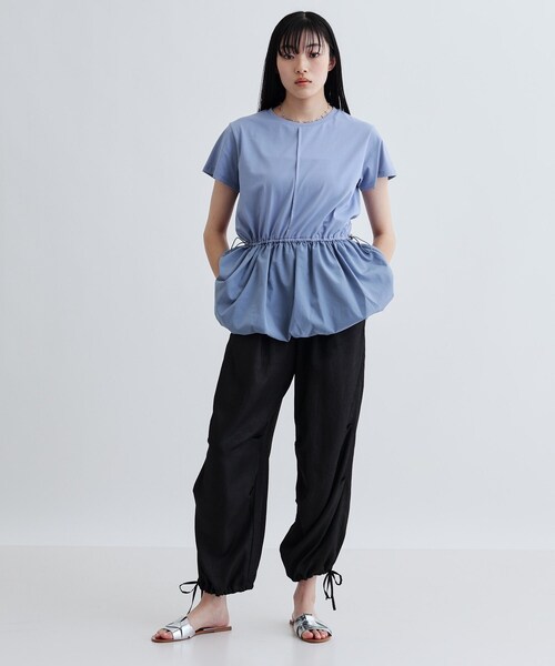 GALLEST（ギャレスト）の「スピンドルペプラムカットソー（Tシャツ/カットソー・レディース・ライトブルー/ブラック/ホワイト・38）」の14枚目の写真