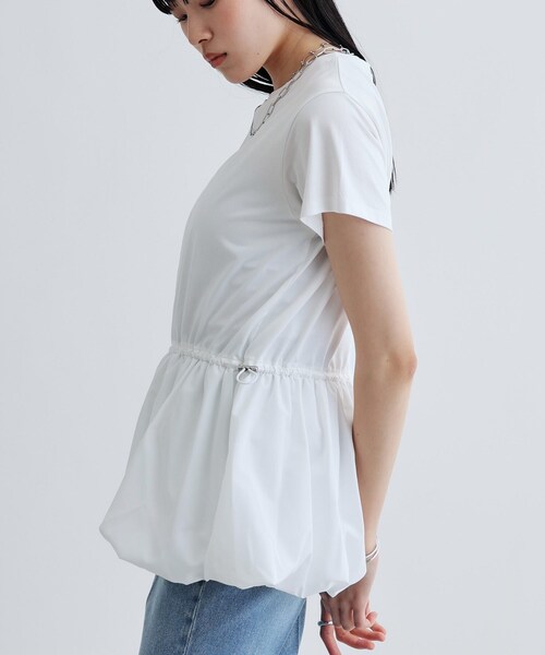 GALLEST（ギャレスト）の「スピンドルペプラムカットソー（Tシャツ/カットソー・レディース・ライトブルー/ブラック/ホワイト・38）」の20枚目の写真