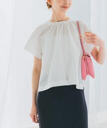 URBAN RESEARCH ROSSO WOMEN | シアサッカーショートギャザーブラウス(シャツ/ブラウス)