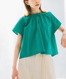 URBAN RESEARCH ROSSO WOMEN | シアサッカーショートギャザーブラウス(シャツ/ブラウス)