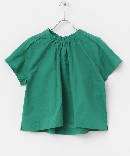 URBAN RESEARCH ROSSO WOMEN（アーバンリサーチ　ロッソ）の「シアサッカーショートギャザーブラウス（シャツ/ブラウス・レディース・ブラック/グリーン/ホワイト・FREE）」の20枚目の写真