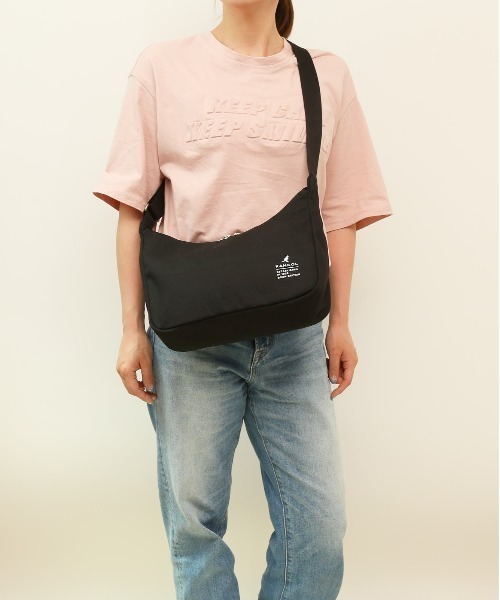 KANGOL(カンゴール)の「KANGOL KGC-1 ショルダーバッグ(ショルダーバッグ・レディース・ブラック/ホワイト/ベージュ・FREE)」の4枚目の写真