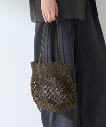 The Bagmati | 【The Bagmati/ザ バグマティ】メタリックラメ糸ネットバッグ(ショルダーバッグ)