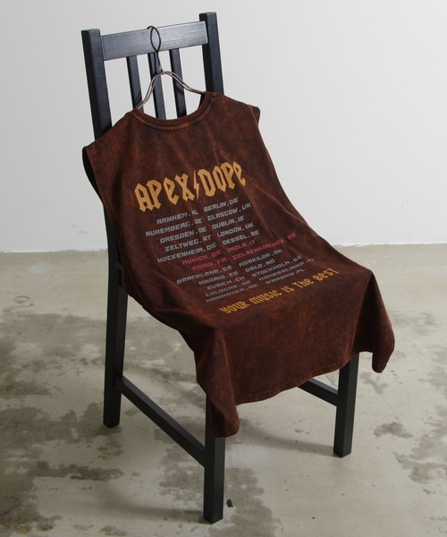 Revo.（レボ）の「グランジ フェード加工 ロック グラフィックプリント オーバーサイズ ノースリーブTシャツ（Tシャツ/カットソー・メンズ・グレー/ブラウン/ブラック/ブラック系その他2/グレー系その他/ブラック系その他・M/L）」の10枚目の写真