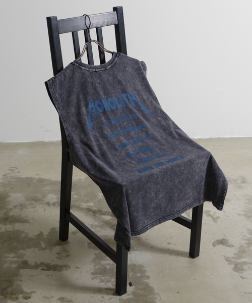 Revo.（レボ）の「グランジ フェード加工 ロック グラフィックプリント オーバーサイズ ノースリーブTシャツ（Tシャツ/カットソー・メンズ・グレー/ブラウン/ブラック/ブラック系その他2/グレー系その他/ブラック系その他・M/L）」の20枚目の写真