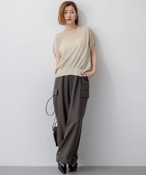 23区（ニジュウサンク）の「【SLOW/一部店舗限定】ブライトヴィンテージクロス カーゴパンツ（カーゴパンツ・レディース・グレー系/カーキ系・40/36/38）」の11枚目の写真