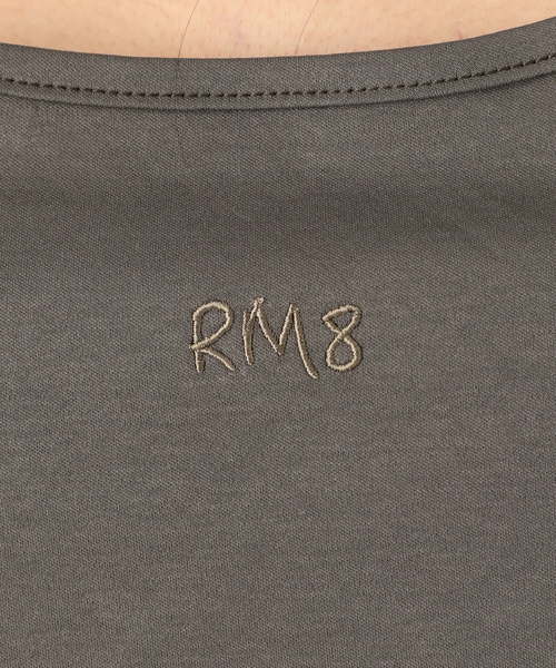 Room no.8(ルームエイト)の「Room no.8/ルームエイト スムースコットンネックオープントップス(Tシャツ/カットソー・レディース・グリーン/ベージュ/ブラック/ホワイト・FREE)」の6枚目の写真