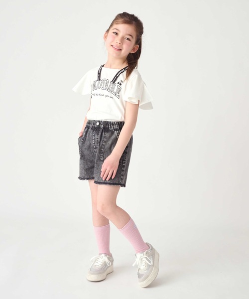 ever closet(エバークローゼット)の「ロゴ半袖Tシャツ(Tシャツ/カットソー・キッズ・グリーン系その他2/グリーン系その他3/サーモンピンク/ブラック/パープル系その他3/オフホワイト・90cm/100cm/110cm/120cm/130cm/140cm)」の22枚目の写真