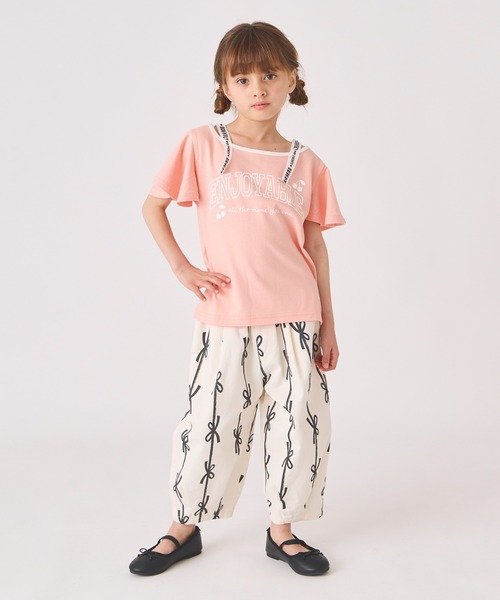 ever closet(エバークローゼット)の「ロゴ半袖Tシャツ(Tシャツ/カットソー・キッズ・グリーン系その他2/グリーン系その他3/サーモンピンク/ブラック/パープル系その他3/オフホワイト・90cm/100cm/110cm/120cm/130cm/140cm)」の16枚目の写真