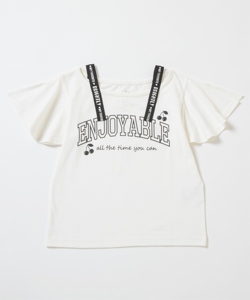 ever closet(エバークローゼット)の「ロゴ半袖Tシャツ(Tシャツ/カットソー・キッズ・グリーン系その他2/グリーン系その他3/サーモンピンク/ブラック/パープル系その他3/オフホワイト・90cm/100cm/110cm/120cm/130cm/140cm)」の19枚目の写真