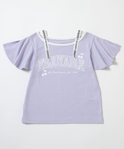 ever closet(エバークローゼット)の「ロゴ半袖Tシャツ(Tシャツ/カットソー・キッズ・グリーン系その他2/グリーン系その他3/サーモンピンク/ブラック/パープル系その他3/オフホワイト・90cm/100cm/110cm/120cm/130cm/140cm)」の20枚目の写真