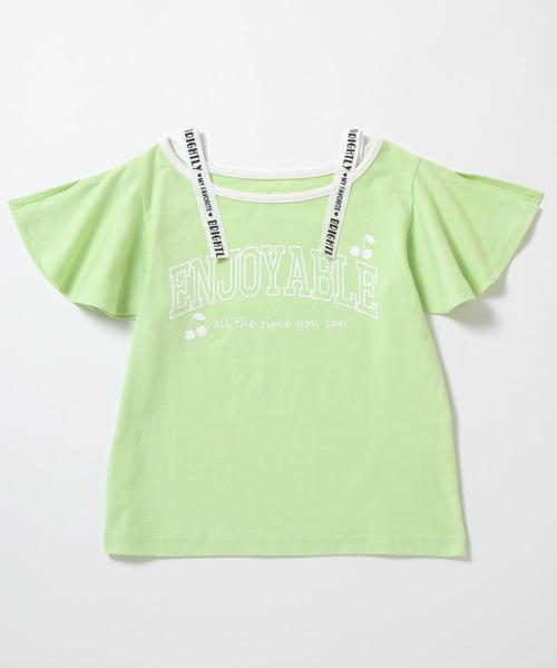 ever closet(エバークローゼット)の「ロゴ半袖Tシャツ(Tシャツ/カットソー・キッズ・グリーン系その他2/グリーン系その他3/サーモンピンク/ブラック/パープル系その他3/オフホワイト・90cm/100cm/110cm/120cm/130cm/140cm)」の8枚目の写真