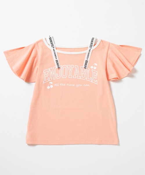 ever closet(エバークローゼット)の「ロゴ半袖Tシャツ(Tシャツ/カットソー・キッズ・グリーン系その他2/グリーン系その他3/サーモンピンク/ブラック/パープル系その他3/オフホワイト・90cm/100cm/110cm/120cm/130cm/140cm)」の10枚目の写真