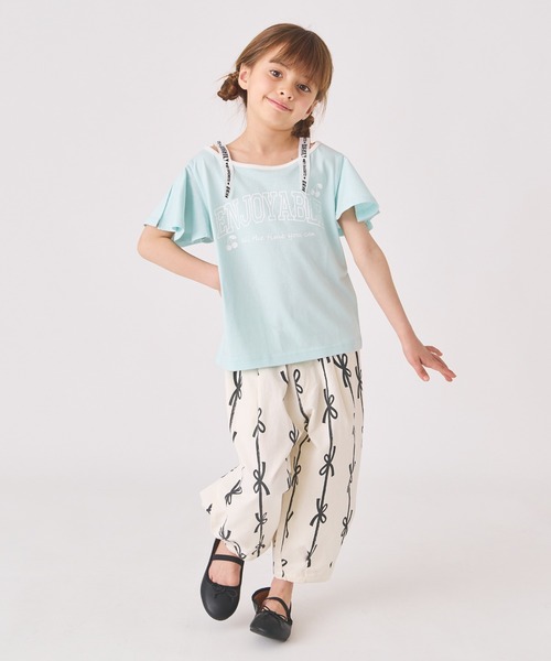 ever closet(エバークローゼット)の「ロゴ半袖Tシャツ(Tシャツ/カットソー・キッズ・グリーン系その他2/グリーン系その他3/サーモンピンク/ブラック/パープル系その他3/オフホワイト・90cm/100cm/110cm/120cm/130cm/140cm)」の12枚目の写真