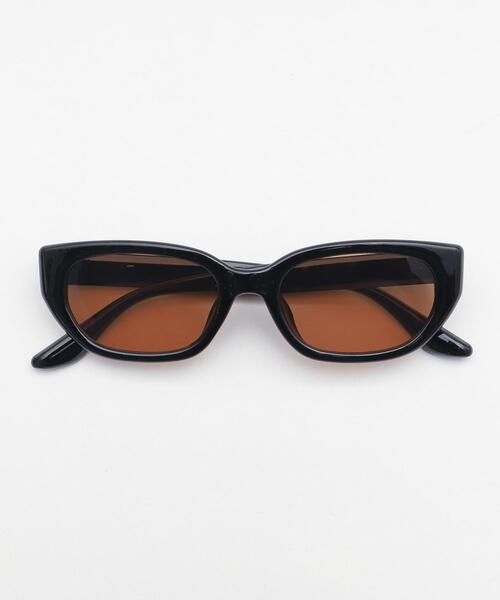 WEGO（ウィゴー）の「WEGO/スクエアカラーレンズ（サングラス・レディース・その他1/ブラック・FREE）」の2枚目の写真