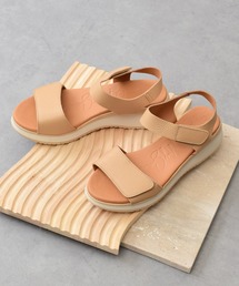 【Oh my Sandals】ベルクロローヒールサンダル(E52500)