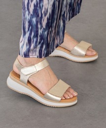【Oh my Sandals】ベルクロローヒールサンダル(E52500)