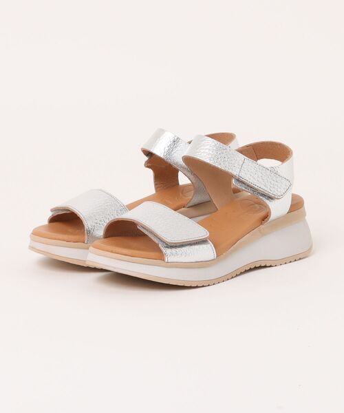 inter-chaussures(インターショシュール)の「【Oh my Sandals】ベルクロローヒールサンダル(E52500)(サンダル・レディース・ブラック/アイボリー/マルチ/シルバー/キャメル・35/36/37/38/39)」の16枚目の写真
