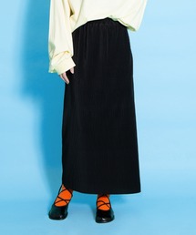 セルフカットプリーツロングスカート