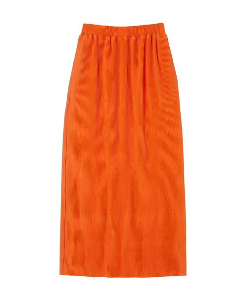 PUNYUS（プニュズ）の「セルフカットプリーツロングスカート（スカート・レディース・ブラック/グリーン/パープル/オレンジ・1/2/3/4）」の14枚目の写真