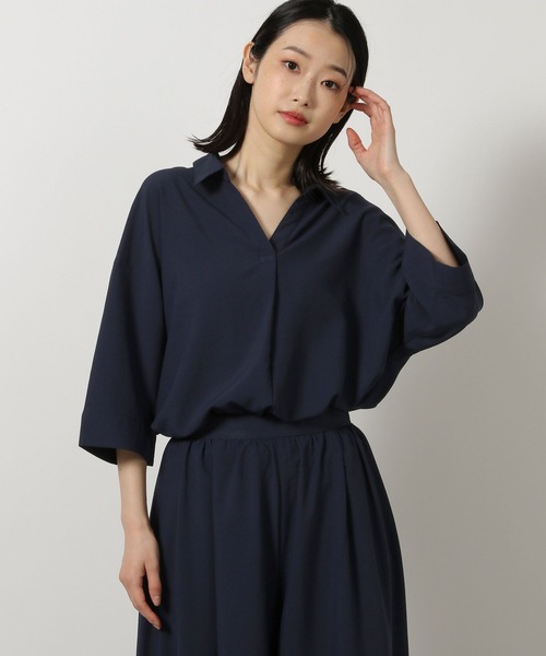 LAKOLE(ラコレ)の「【セットアップ対応・多機能付き】サップ抜け襟シャツ / 570736(シャツ/ブラウス・レディース・テラコッタ/ネイビー/ライトベージュ/チャコールグレー・FREE)」の18枚目の写真