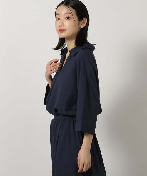 LAKOLE(ラコレ)の「【セットアップ対応・多機能付き】サップ抜け襟シャツ / 570736(シャツ/ブラウス・レディース・テラコッタ/ネイビー/ライトベージュ/チャコールグレー・FREE)」の17枚目の写真