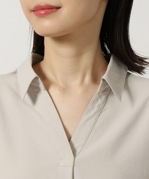 LAKOLE(ラコレ)の「【セットアップ対応・多機能付き】サップ抜け襟シャツ / 570736(シャツ/ブラウス・レディース・テラコッタ/ネイビー/ライトベージュ/チャコールグレー・FREE)」の11枚目の写真