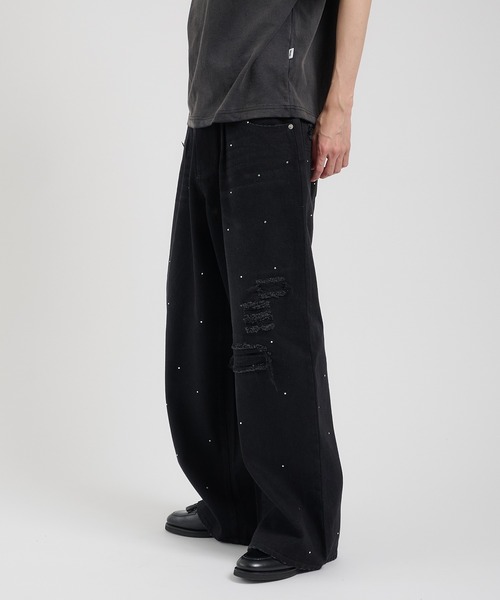 18_KS　Perushu リジットデニム SILVER STUDDED RIGID DENIM/シルバースタッズリジットデニム