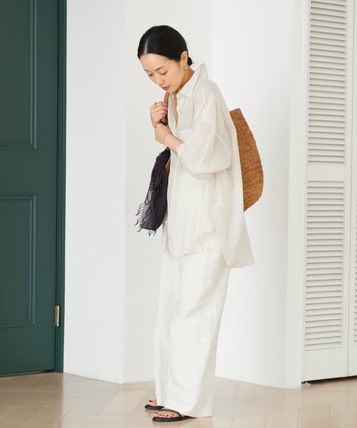 Plage PURE RAMIE SHEER シャツ セール】PURE RAMIE SHEER シャツ（シャツ/ブラウス）｜Plage