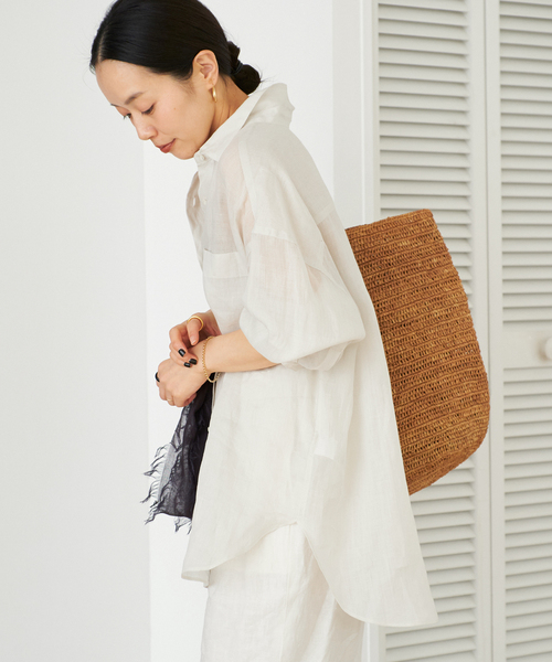 PURE RAMIE SHEER シャツ（シャツ/ブラウス）｜Plage