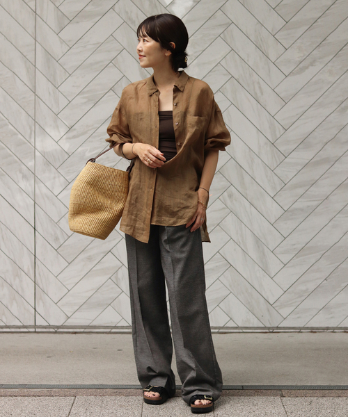 Plage PURE RAMIE SHEER シャツ セール】PURE RAMIE SHEER シャツ（シャツ/ブラウス）｜Plage