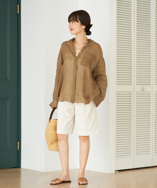 Plage PURE RAMIE SHEER シャツ セール】PURE RAMIE SHEER シャツ（シャツ/ブラウス）｜Plage