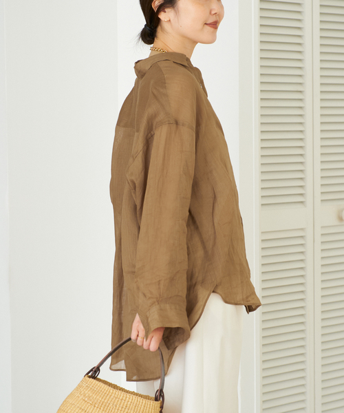 セール】PURE RAMIE SHEER シャツ（シャツ/ブラウス）｜Plage