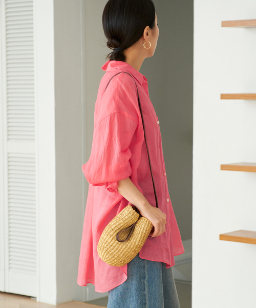 Plage RAMIE SHEER シャツ　★タグ付新品★ PURE RAMIE SHEER シャツ（シャツ／ブラウス）｜Plage