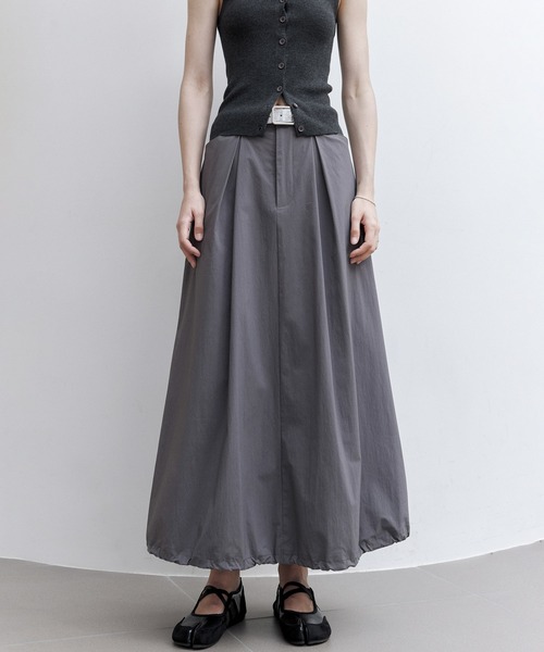 TAGEECHITA ヘムバルーンリンクルスカート　タジチタ HEM BALLOON WRINKLE SKIRT / ヘムバルーンリンクルスカート