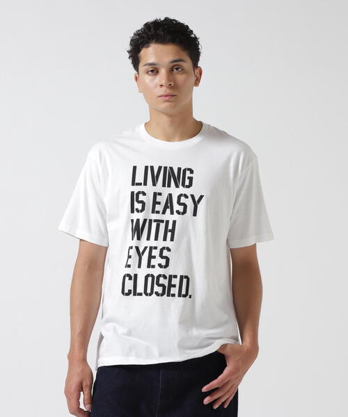 MINEDENIM（マインデニム）の「MINEDENIM（マインデニム）LIVING IS EASY WITH EYES CLOSED T-SH（Tシャツ/カットソー・メンズ・ホワイト・XL/M/L）」の8枚目の写真
